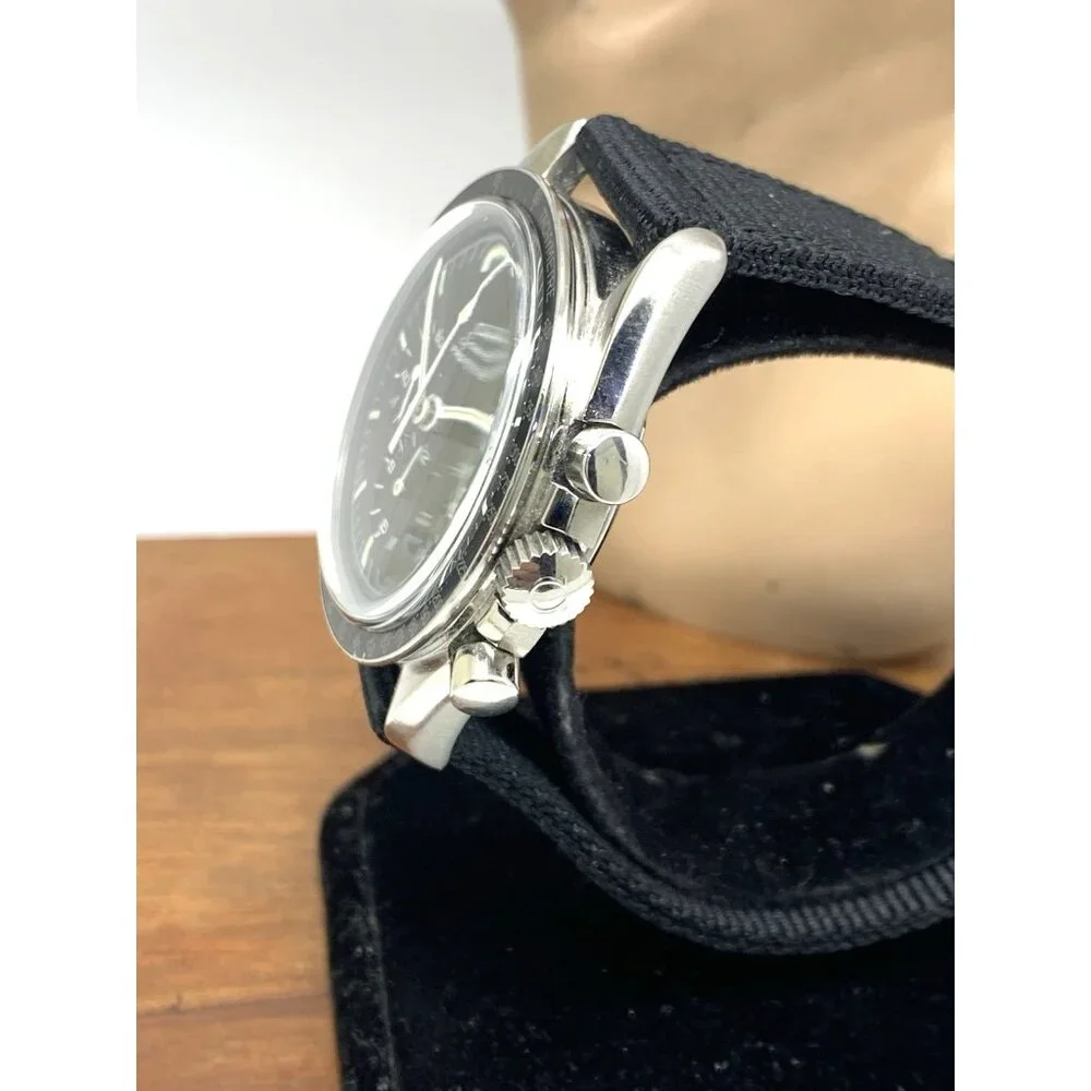 Omega Speedmaster Men's Watch 145.022 Swiss Manual 861 Black Dial Nylon Strap